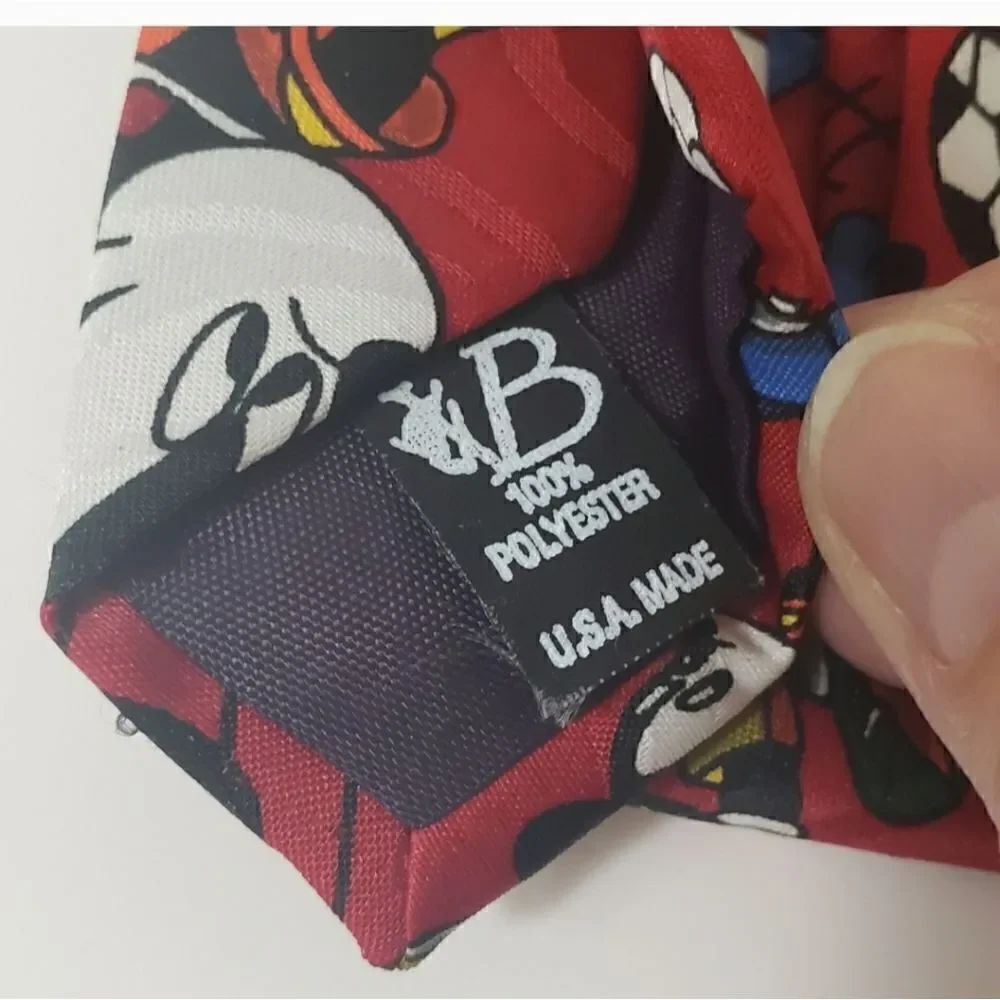 DISNEY MICKEY MOUSE Balance Inc. SOCCER Neck Tie